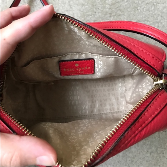 Ruby red Kate spade bag. - Picture 3 of 6